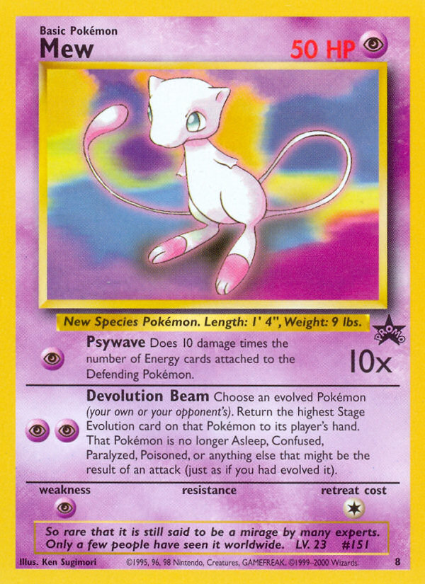 Mew (8) [Wizards of the Coast: Black Star Promos] | Mega City Incorporated