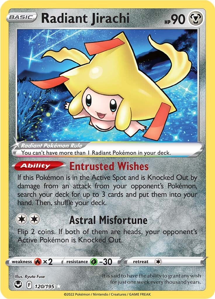 Radiant Jirachi (120/195) [Sword & Shield: Silver Tempest] | Mega City Incorporated