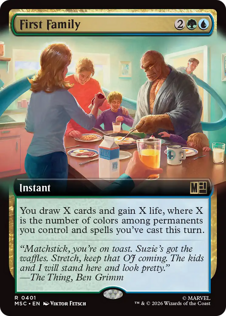 First Family (Extended Art) [Marvel Super Heroes Commander] | Mega City Incorporated