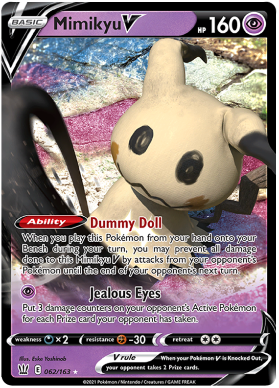 Mimikyu V (062/163) [Sword & Shield: Battle Styles] | Mega City Incorporated