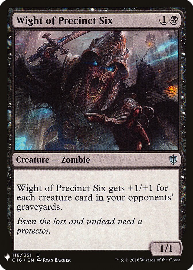 Wight of Precinct Six [Mystery Booster] | Mega City Incorporated