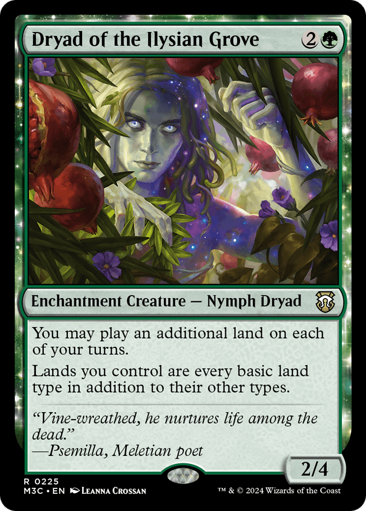 Dryad of the Ilysian Grove (Ripple Foil) [Modern Horizons 3 Commander] | Mega City Incorporated