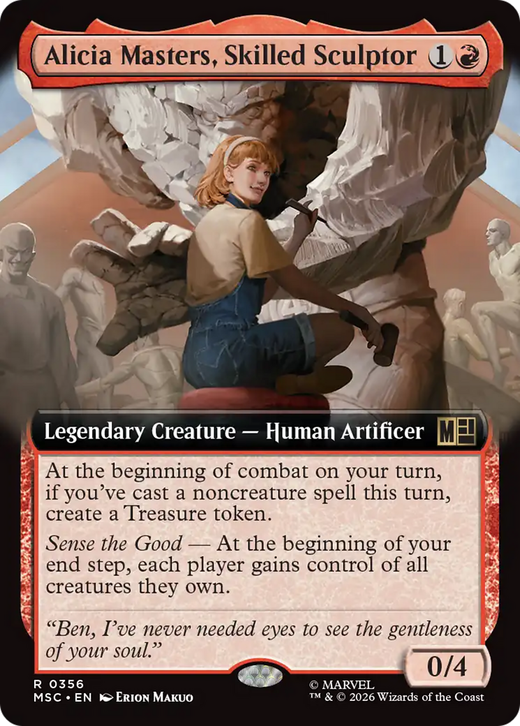 Alicia Masters, Skilled Sculptor (Extended Art) [Marvel Super Heroes Commander] | Mega City Incorporated