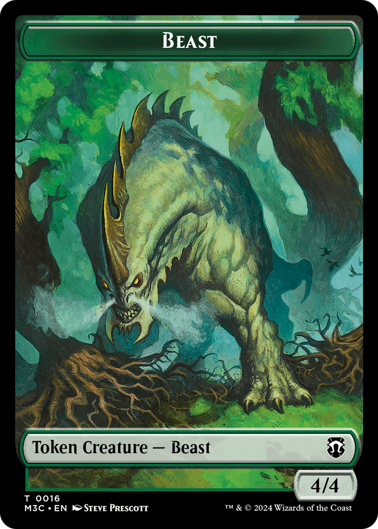 Beast (0016) // Copy Double-Sided Token [Modern Horizons 3 Commander Tokens] | Mega City Incorporated