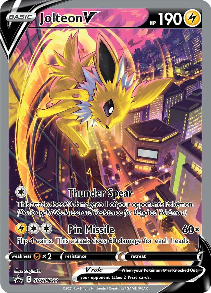 Jolteon V (SWSH183) [Sword & Shield: Black Star Promos] | Mega City Incorporated