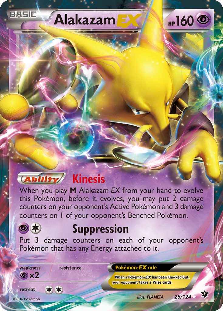 Alakazam EX (25/124) [XY: Fates Collide] | Mega City Incorporated