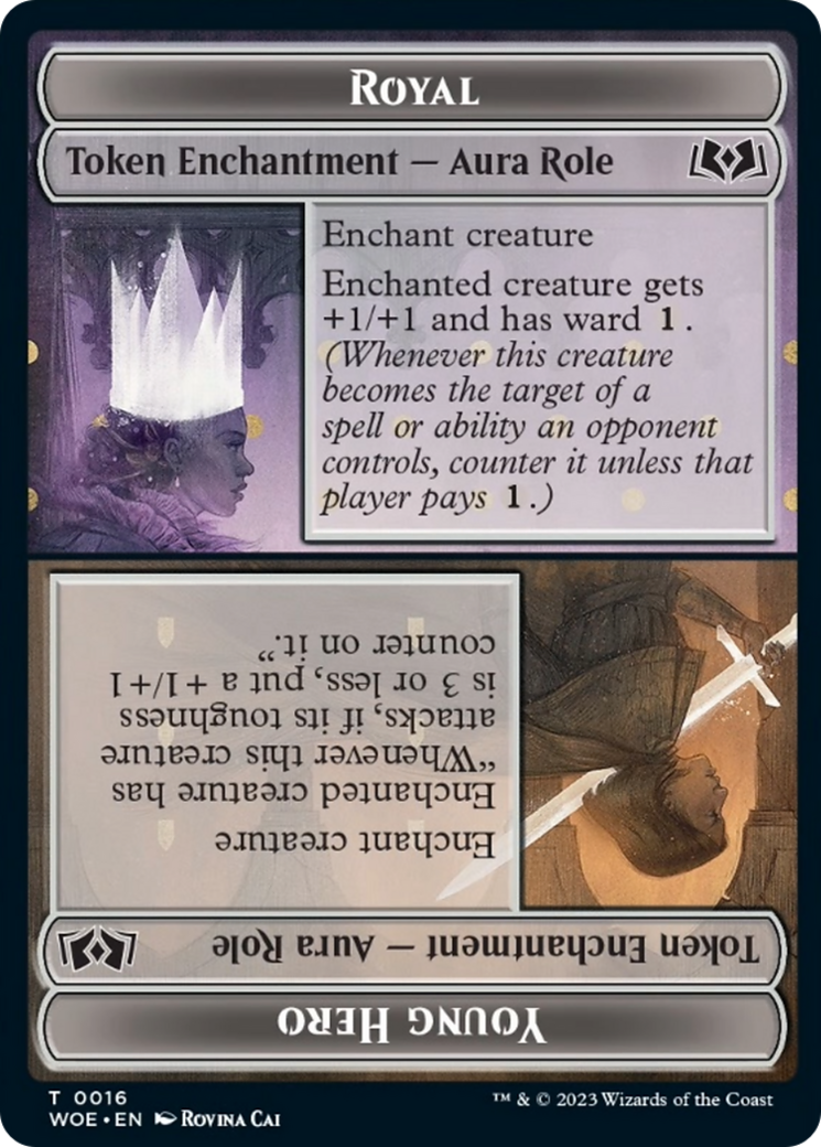 Royal Role // Young Hero Role Token [Wilds of Eldraine Tokens] | Mega City Incorporated
