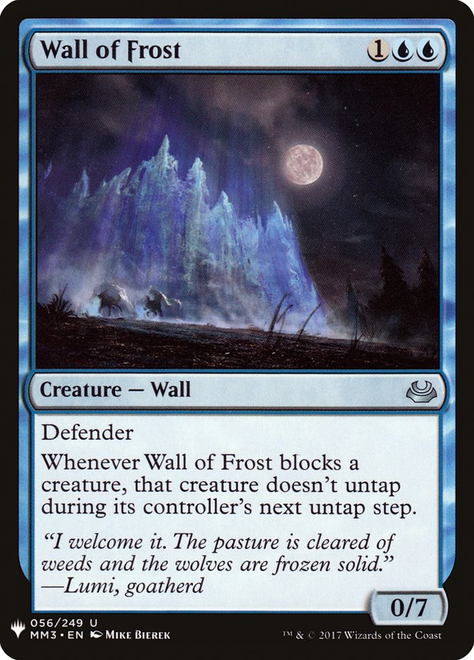 Wall of Frost [Mystery Booster] | Mega City Incorporated