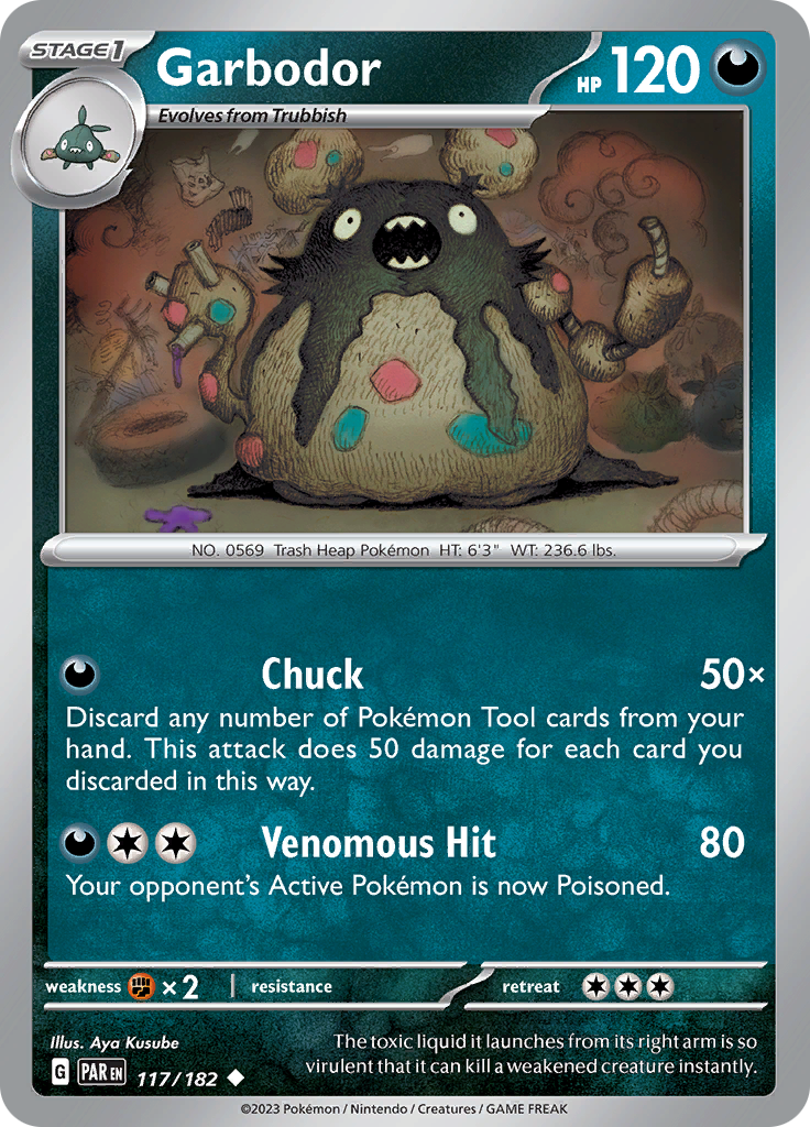 Garbodor (117/182) [Scarlet & Violet: Paradox Rift] | Mega City Incorporated