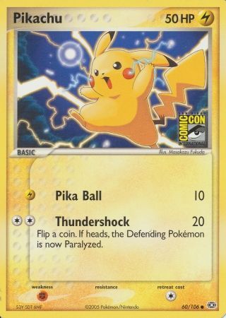 Pikachu (60/106) (2005 San Diego Comic Con) [Miscellaneous Cards] | Mega City Incorporated