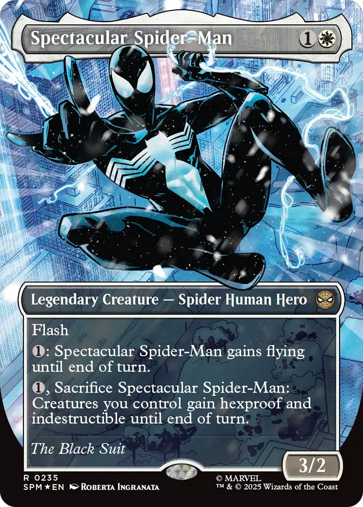 Spectacular Spider-Man (0235) (Borderless) (Textured Foil) [Marvel's Spider-Man] | Mega City Incorporated