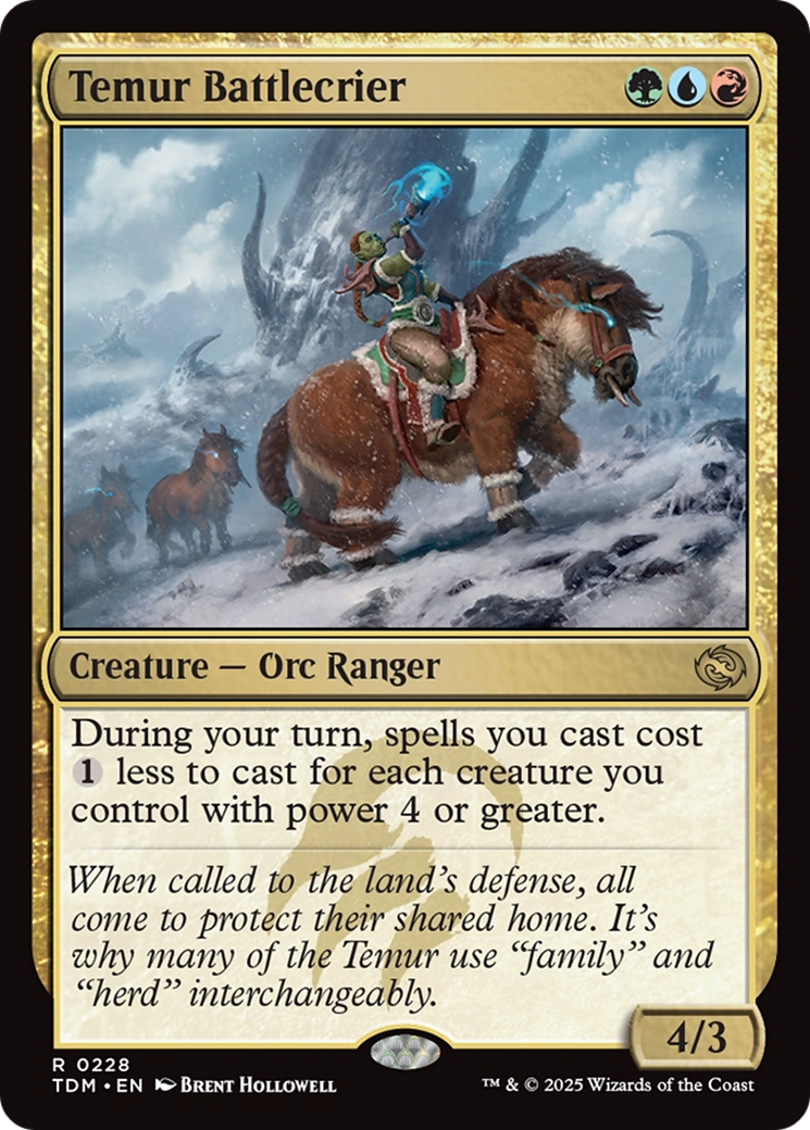 Temur Battlecrier [Tarkir: Dragonstorm] | Mega City Incorporated
