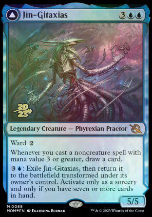 Jin-Gitaxias // The Great Synthesis [March of the Machine Prerelease Promos] | Mega City Incorporated