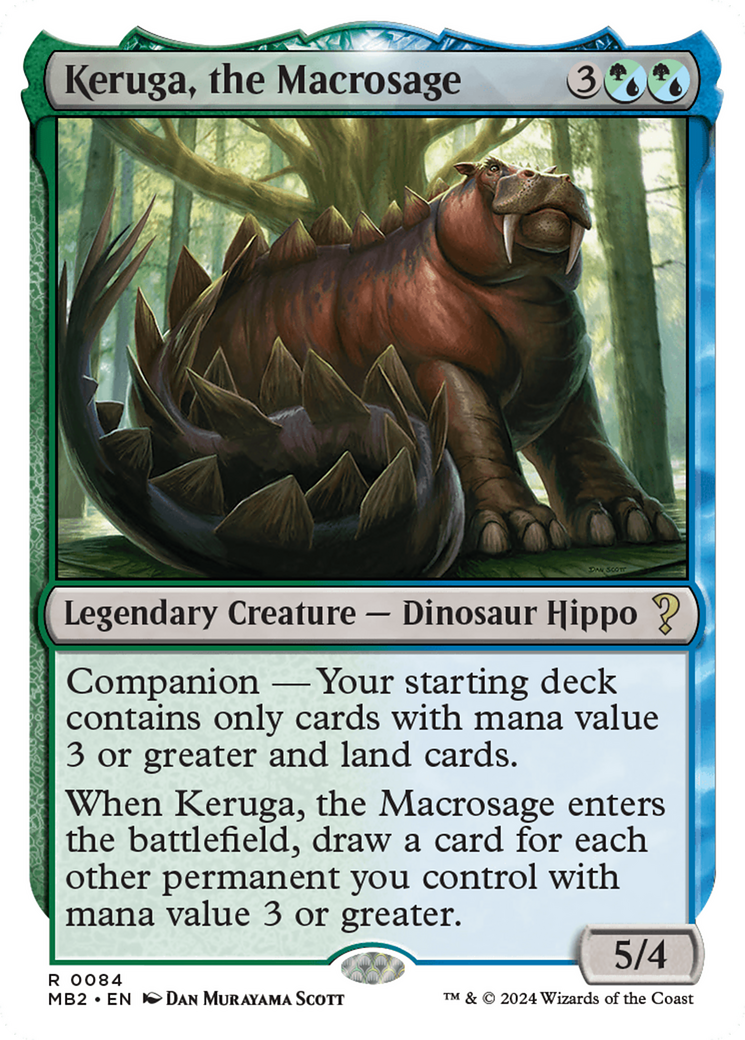 Keruga, the Macrosage (White Border) [Mystery Booster 2] | Mega City Incorporated