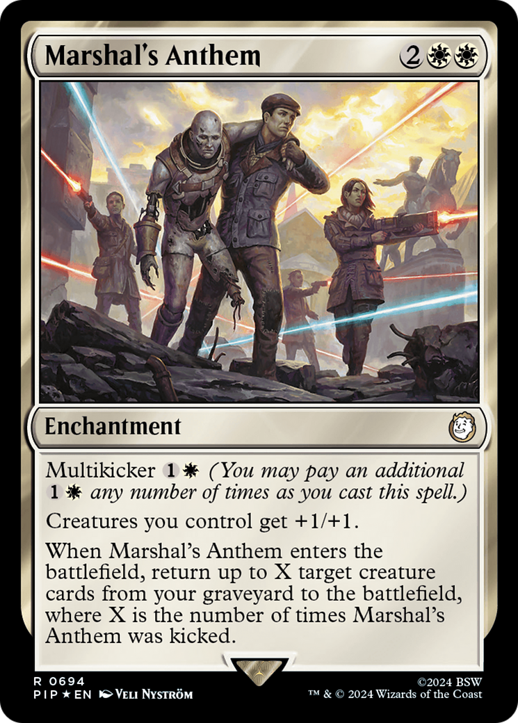 Marshal's Anthem (Surge Foil) [Fallout] | Mega City Incorporated