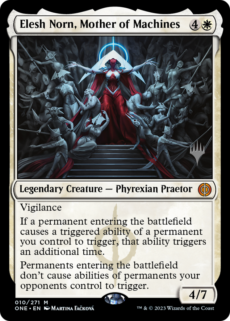 Elesh Norn, Mother of Machines (Promo Pack) [Phyrexia: All Will Be One Promos] | Mega City Incorporated