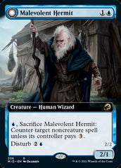 Malevolent Hermit // Benevolent Geist (Extended Art) [Innistrad: Midnight Hunt] | Mega City Incorporated