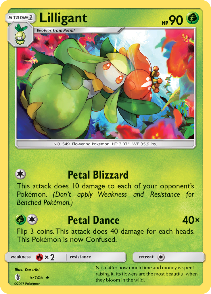 Lilligant (5/145) [Sun & Moon: Guardians Rising] | Mega City Incorporated