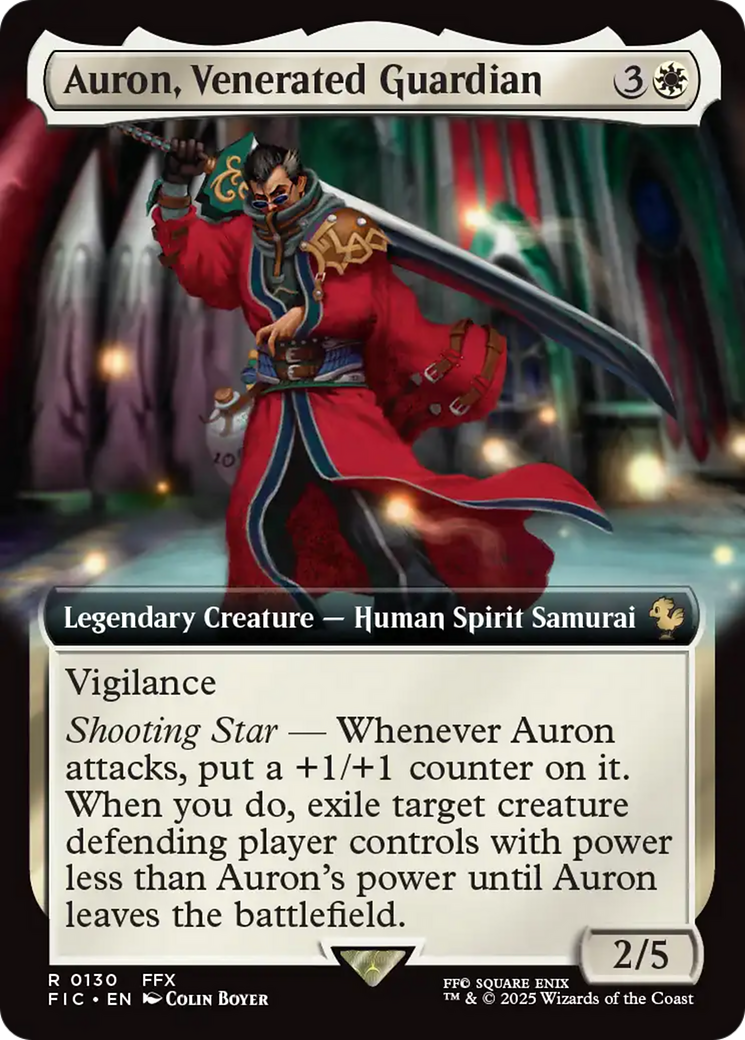Auron, Venerated Guardian (Extended Art) [FINAL FANTASY Commander] | Mega City Incorporated