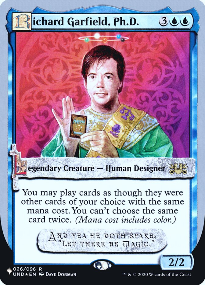 Richard Garfield, Ph.D. (Unfinity Foil Edition) [The List] | Mega City Incorporated