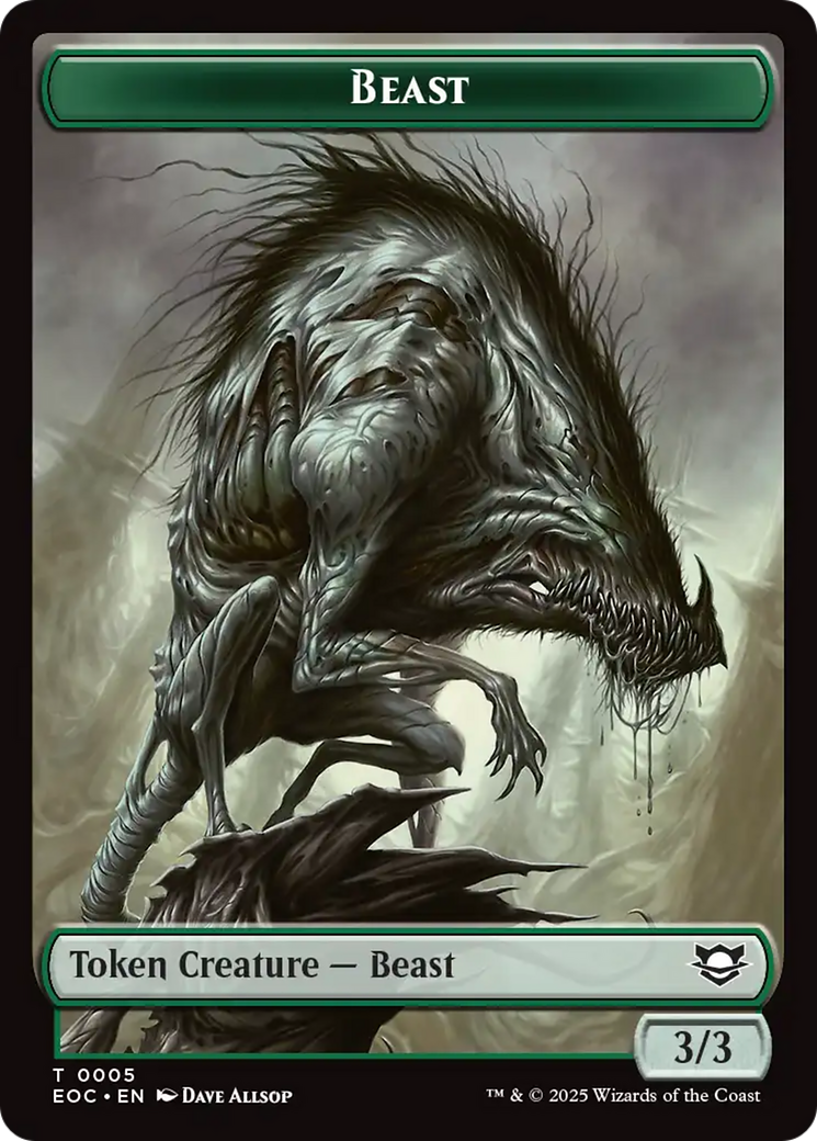 Clue // Beast (0005) Double-Sided Token [Edge of Eternities Commander Tokens] | Mega City Incorporated