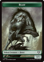 Clue // Beast (0005) Double-Sided Token [Edge of Eternities Commander Tokens] | Mega City Incorporated