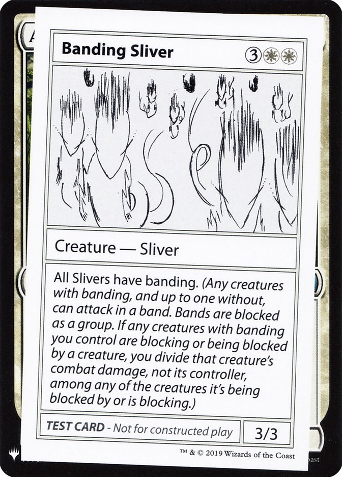 Banding Sliver [Mystery Booster Playtest Cards] | Mega City Incorporated