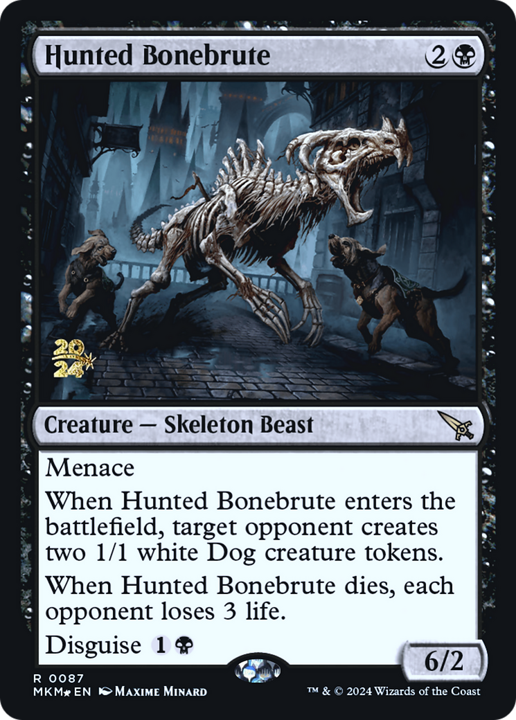 Hunted Bonebrute [Murders at Karlov Manor Prerelease Promos] | Mega City Incorporated