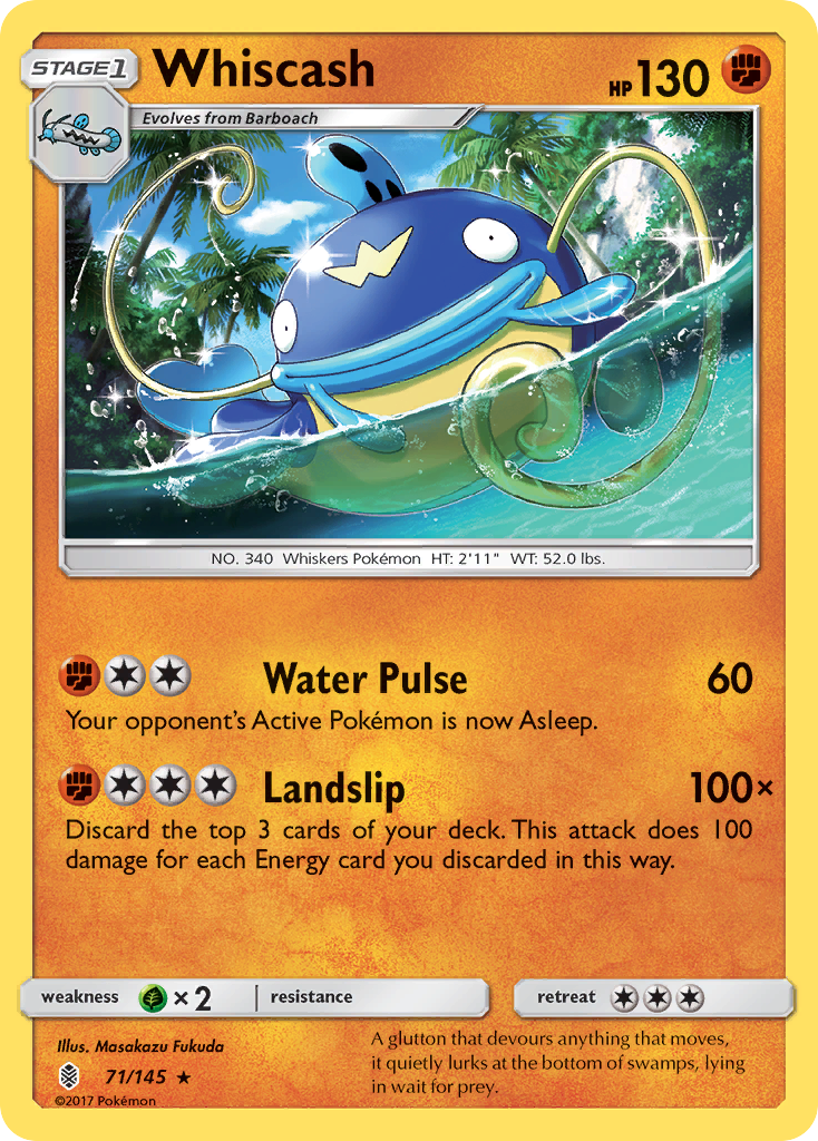 Whiscash (71/145) [Sun & Moon: Guardians Rising] | Mega City Incorporated