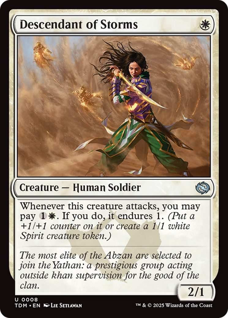 Descendant of Storms [Tarkir: Dragonstorm] | Mega City Incorporated