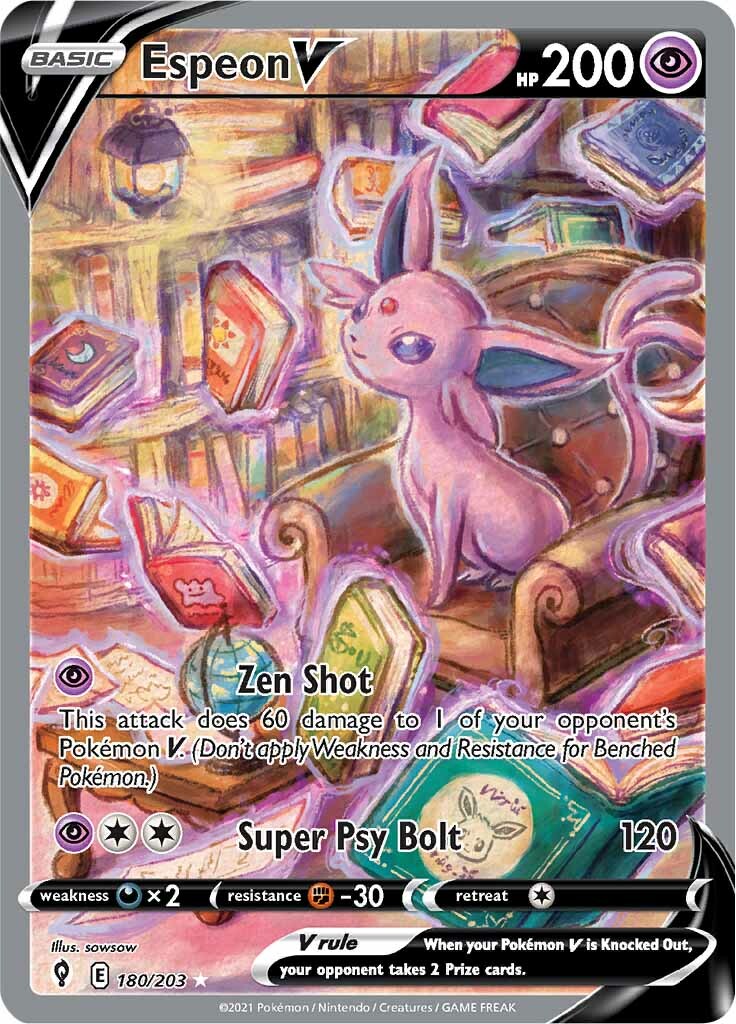 Espeon V (180/203) [Sword & Shield: Evolving Skies] | Mega City Incorporated