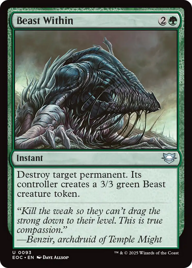 Beast Within [Edge of Eternities Commander] | Mega City Incorporated