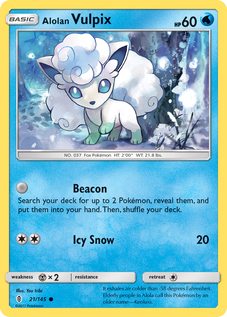 Alolan Vulpix (21/145) [Sun & Moon: Guardians Rising] | Mega City Incorporated