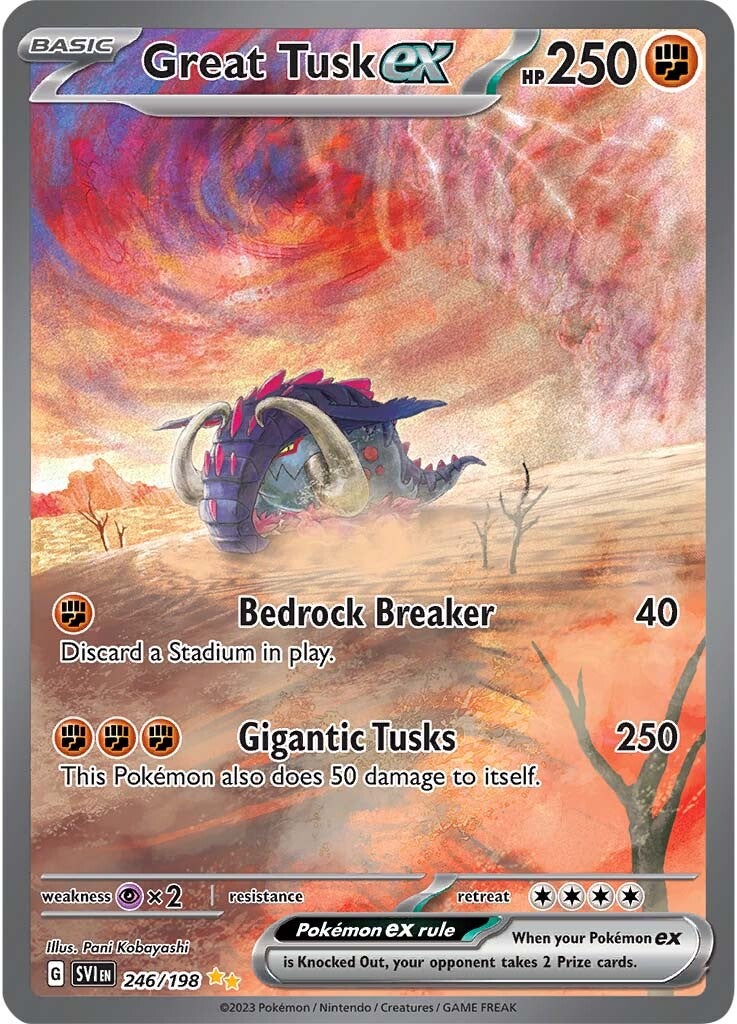 Great Tusk ex (246/198) [Scarlet & Violet: Base Set] | Mega City Incorporated