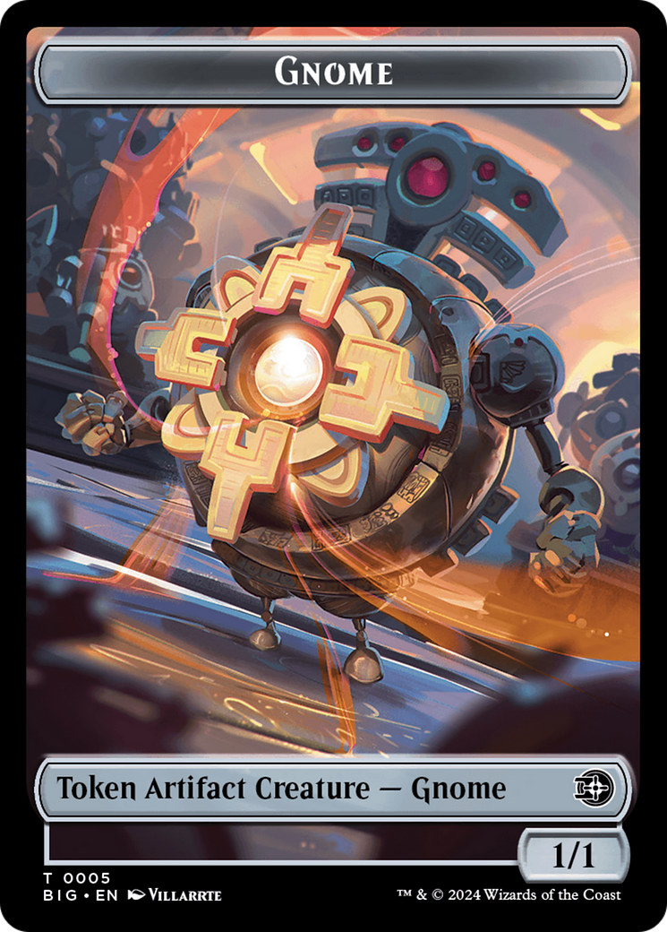 Gnome // Plot Double-Sided Token [Outlaws of Thunder Junction: The Big Score Tokens] | Mega City Incorporated