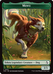 Ajani's Pridemate // Mowu Double-Sided Token [Reality Fracture Tokens] | Mega City Incorporated