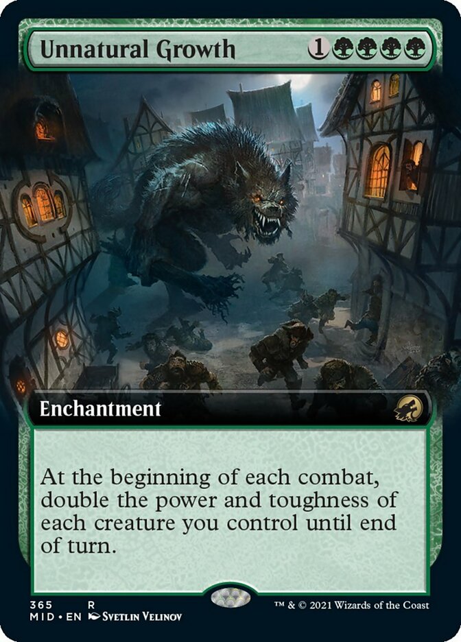 Unnatural Growth (Extended Art) [Innistrad: Midnight Hunt] | Mega City Incorporated