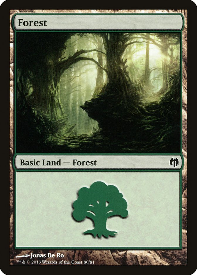 Forest (80) [Duel Decks: Heroes vs. Monsters] | Mega City Incorporated