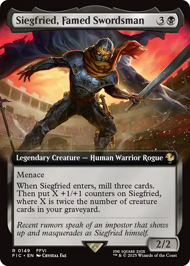 Siegfried, Famed Swordsman (Extended Art) [FINAL FANTASY Commander] | Mega City Incorporated