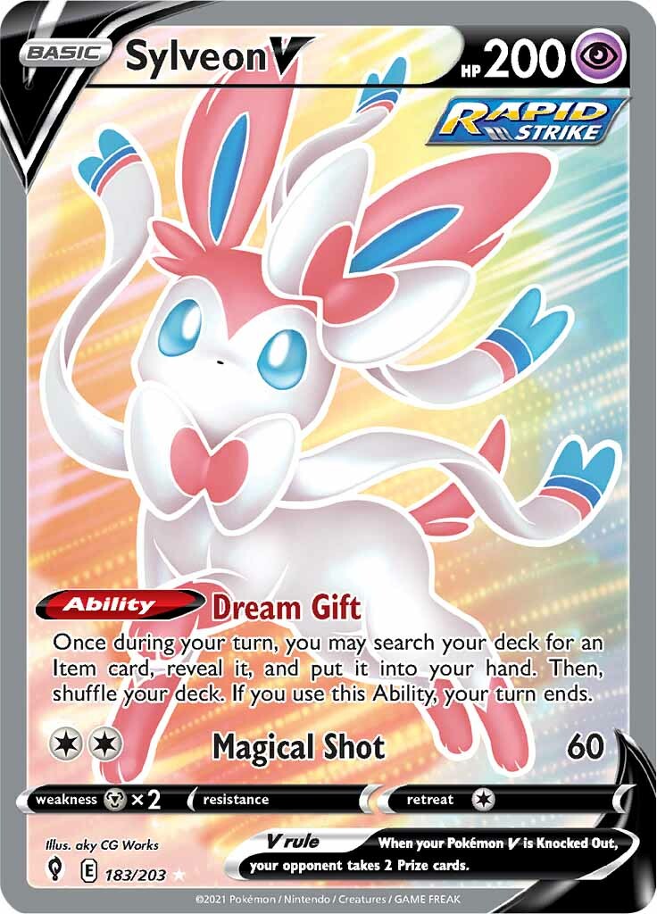 Sylveon V (183/203) [Sword & Shield: Evolving Skies] | Mega City Incorporated