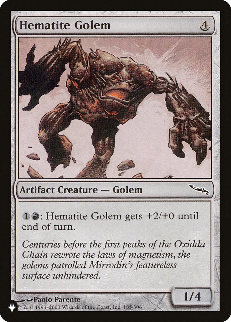 Hematite Golem [The List] | Mega City Incorporated