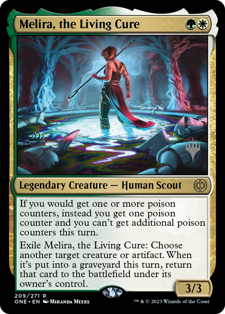 Melira, the Living Cure (Promo Pack) [Phyrexia: All Will Be One Promos] | Mega City Incorporated