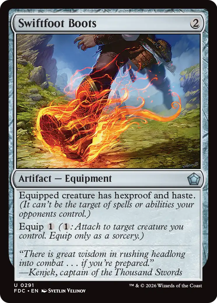 Swiftfoot Boots [Foundations Commander] | Mega City Incorporated