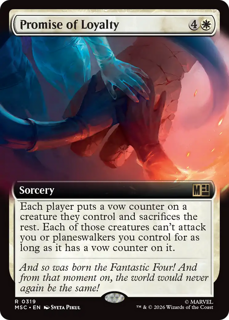 Promise of Loyalty (Extended Art) [Marvel Super Heroes Commander] | Mega City Incorporated