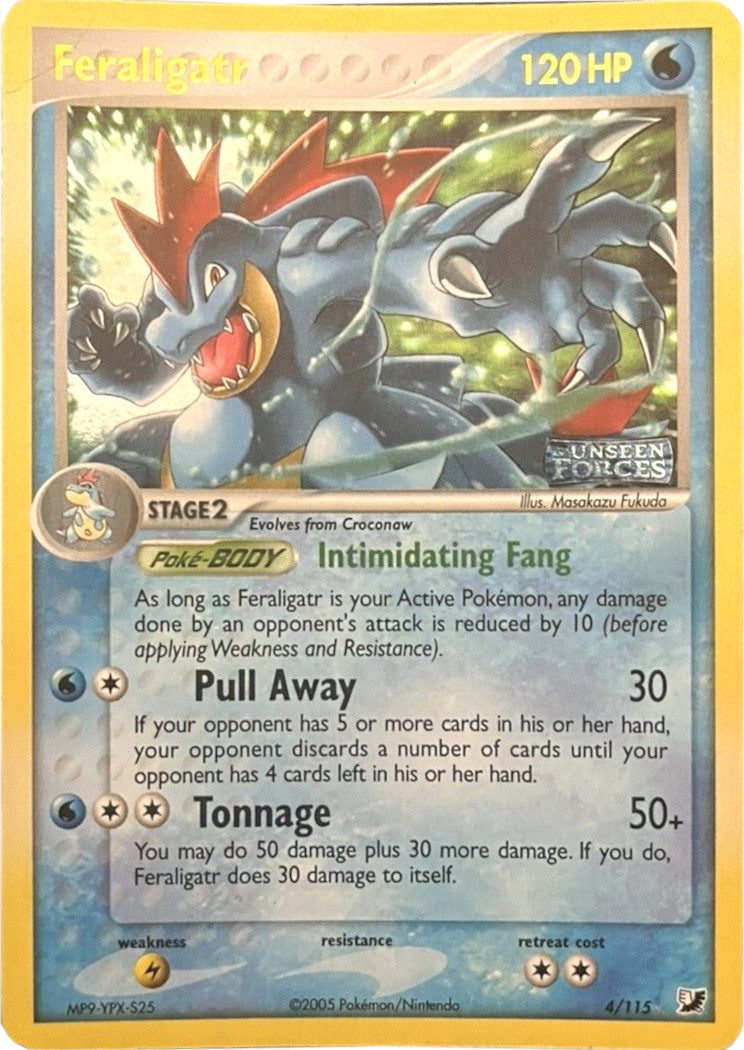 Feraligatr (4/115) (Stamped) [EX: Unseen Forces] | Mega City Incorporated