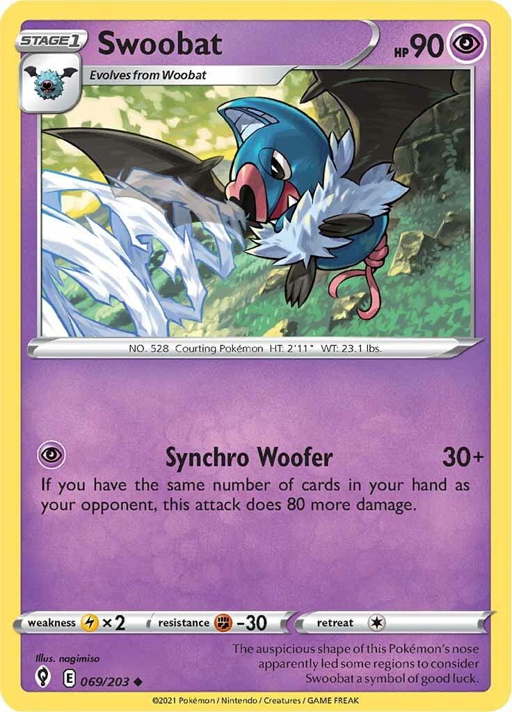 Swoobat (069/203) [Sword & Shield: Evolving Skies] | Mega City Incorporated