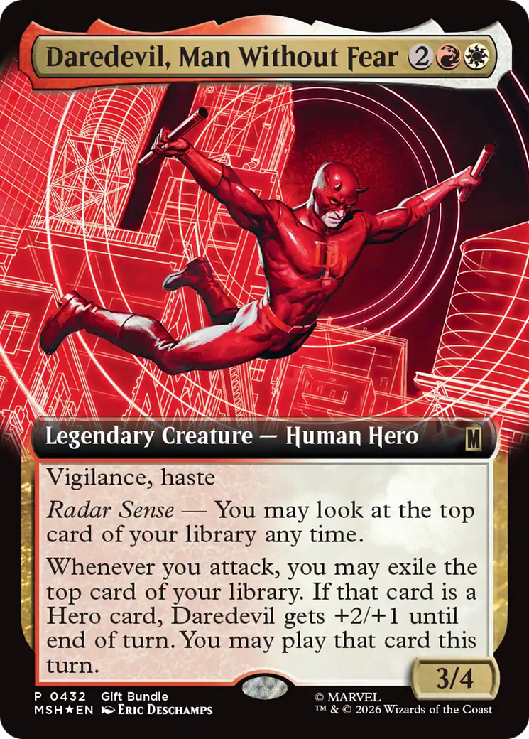 Daredevil, Man Without Fear (Extended Art) [Marvel Super Heroes Promos] | Mega City Incorporated