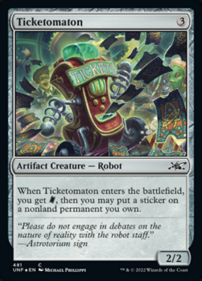 Ticketomaton (Galaxy Foil) [Unfinity] | Mega City Incorporated