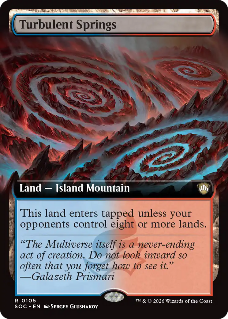 Turbulent Springs (Extended Art) [Secrets of Strixhaven Commander] | Mega City Incorporated