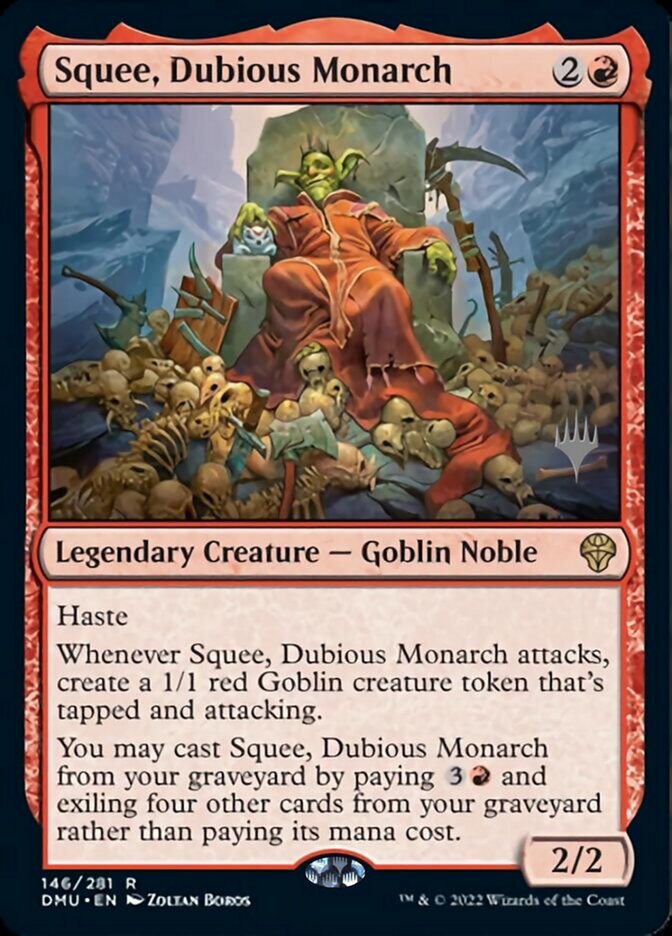 Squee, Dubious Monarch (Promo Pack) [Dominaria United Promos] | Mega City Incorporated